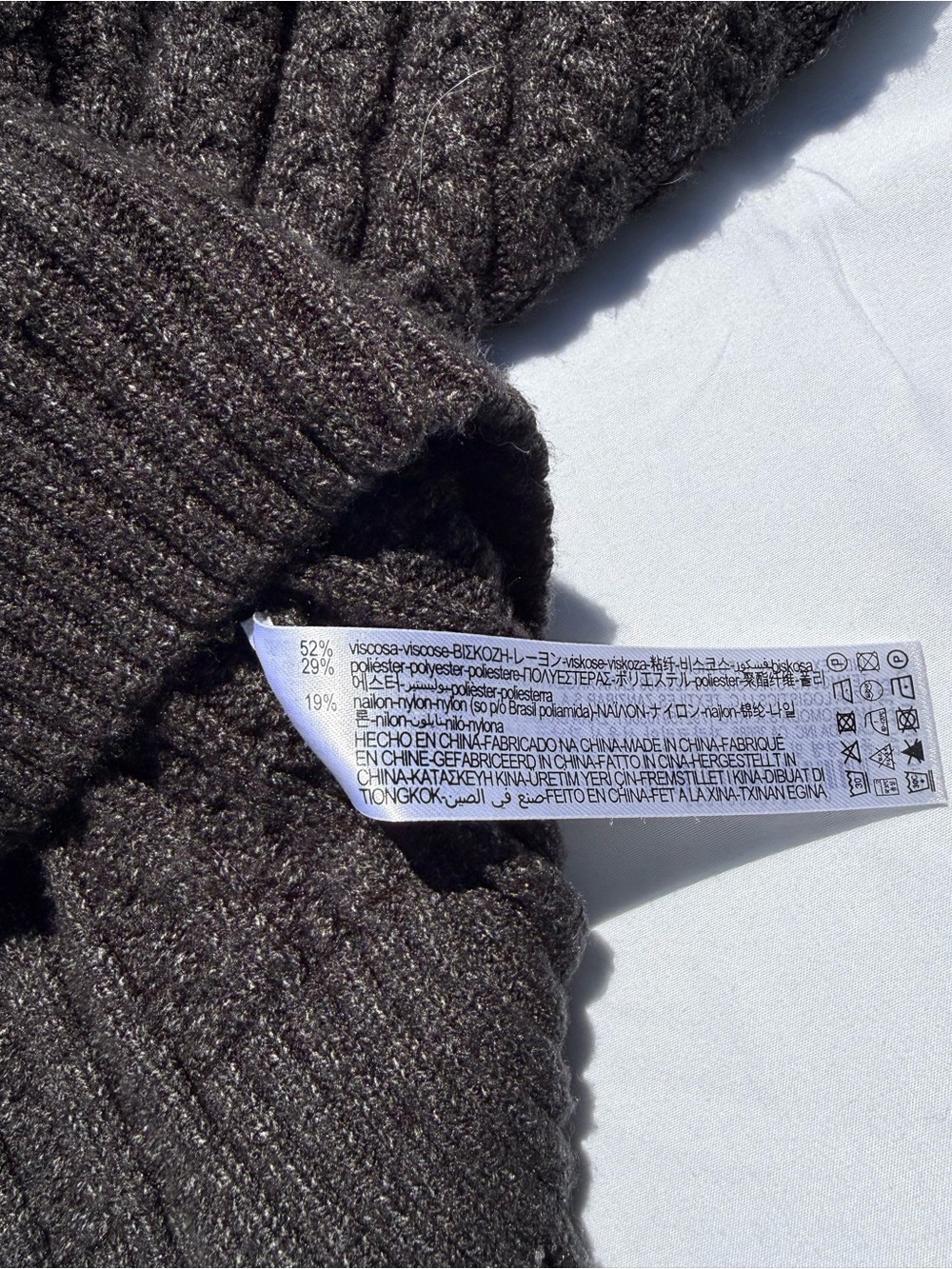 Zara Black Cable-Knit Turtleneck Sweater - Picture 4 of 6